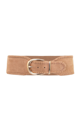 Stretchy Suede Riem Marcha Taupe