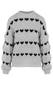 Hartjes-Print-Sweater-Belle-Grijs